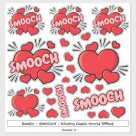 Kissing Comic Sound Effect Sticker Set