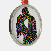 KISSING COUPLE METALEN ORNAMENT (Rechts)