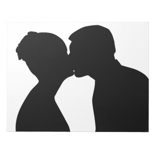 KISSING COUPLE NOTITIEBLOK (Voorkant)