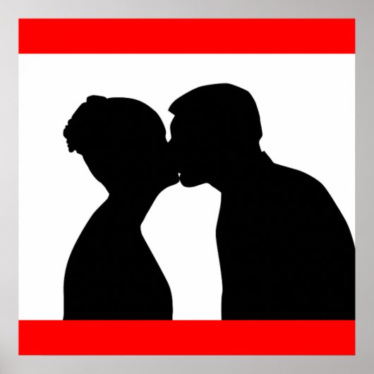 KISSING COUPLE POSTER (Voorkant)