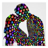 KISSING COUPLE POSTER (Voorkant)