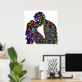 KISSING COUPLE POSTER (Thuiskantoor)