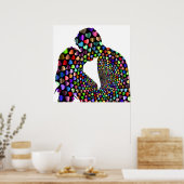 KISSING COUPLE POSTER (Keuken)