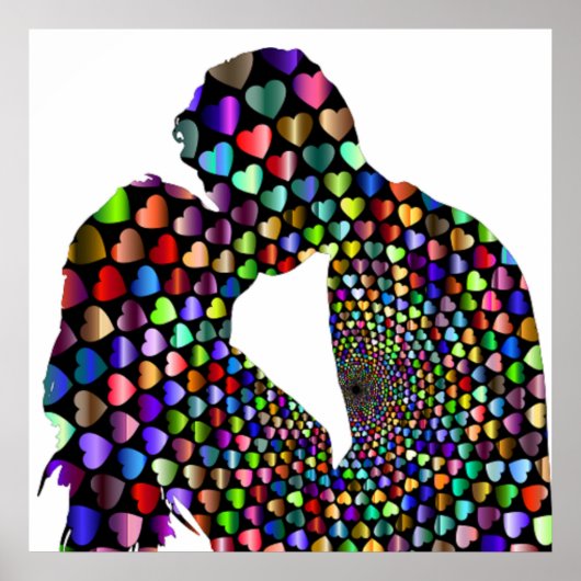 KISSING COUPLE POSTER (Voorkant)