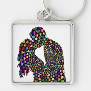 KISSING COUPLE SLEUTELHANGER