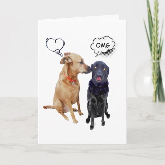 Kissing Cousins-Wenskaart Feestdagen Kaart (Voorkant)