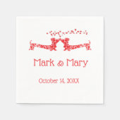 Kissing Dachshunds servetten (Voorkant)