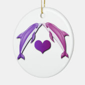 Kissing Dolphins Ornament (Links)