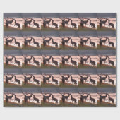 Kissing Elk Cadeaupapier (Vlak)