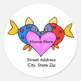 Kissing Fish Address Label
