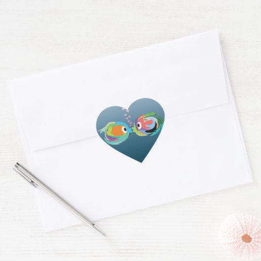 Kissing Fish sticker (Envelop)
