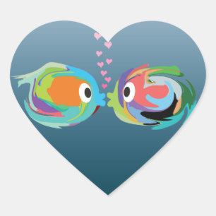 Kissing Fish sticker