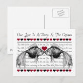 Kissing Fish Valentijnsdag Feestdagenkaart (Voorkant / Achterkant)