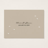 Kissing Fishing Coral Whimsical Ocean Beach Weddin Visitekaartje (Achterkant)