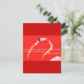 Kissing Flamingos Briefkaart (Staand voorkant)