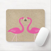 Kissing Flamingos Mousepad Muismat (Met muis)