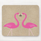 Kissing Flamingos Mousepad Muismat (Voorkant)