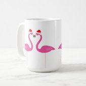 Kissing Flamingos Vakantie Mok (Voorkant links)