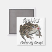 Kissing Frog - Pucker Up, schat! Magneet (Voorkant / Achterkant)