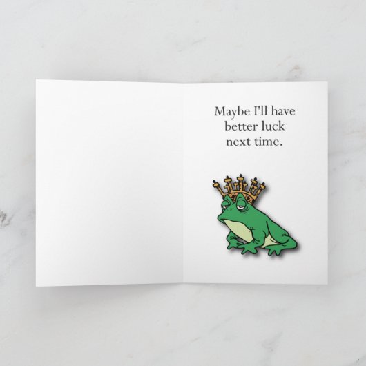 Kissing Frogs - Get Bent Greetings Kaart (Binnen)