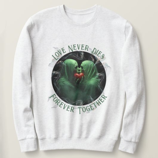 Kissing Ghosts Halloween Shirt (Design voorkant)
