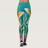 Kissing Goldfish fantasie Leggings (Achterkant)