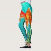 Kissing Goldfish fantasie Leggings (Links)