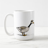 Kissing Goose Custom Initialen Gay Paar Koffiemok (Links)