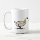 Kissing Goose Custom Initialen Lesbisch Paar Koffiemok (Links)