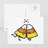 Kissing Halloween Snoep Cones Briefkaart (Voorkant / Achterkant)