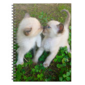kissing kittens in clover notitieboek (Voorkant)