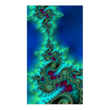 Kissing Krakens Vivid Colorful Fractal Abstract
