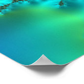 Kissing Krakens Vivid Colorful Fractal Abstract Poster (Hoek)