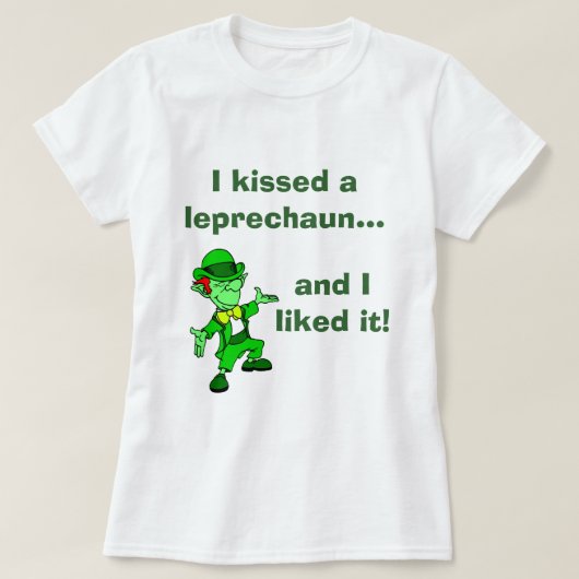 Kissing Leprechauns T-shirt (Design voorkant)