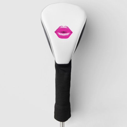 Kissing Lips Roze Golfheadcover (Voorkant)