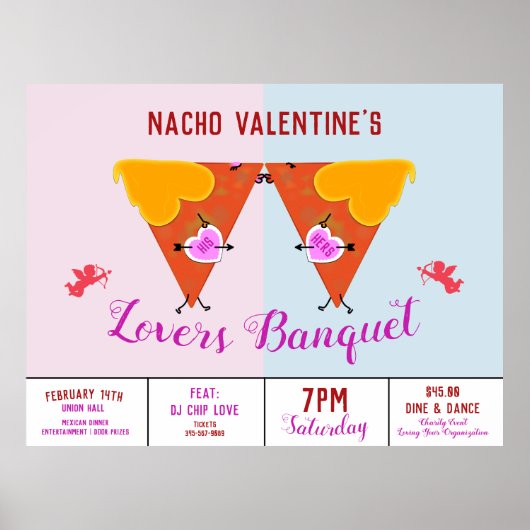 Kissing Nacho Valentijnse Event AD Poster (Voorkant)
