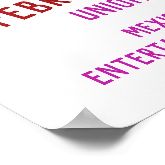 Kissing Nacho Valentijnse Event AD Poster (Hoek)