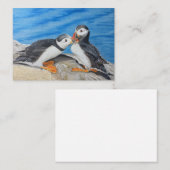 Kissing Puffins Advieskaart (Voorkant / Achterkant)
