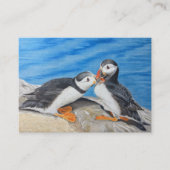 Kissing Puffins Advieskaart (Voorkant)