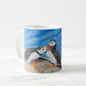 Kissing Puffins Koffiemok (Voorkant links)