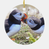 Kissing Puffins Ornament (Achterkant)