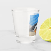 Kissing Puffins Shot Glas (Links)