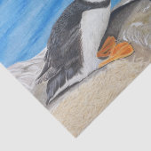 Kissing Puffins Tissuepapier (Detail)