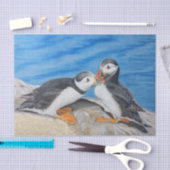 Kissing Puffins Tissuepapier (Craft)