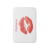 Kissing Red lips Thunder_Cove Badmat (Voorkant Verticaal)