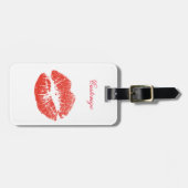 Kissing Red lips Thunder_Cove Bagagelabel (Voorkant horizontaal)