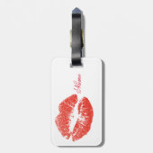 Kissing Red lips Thunder_Cove Bagagelabel (Achterkant verticaal)