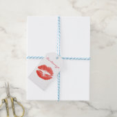 Kissing Red lips Thunder_Cove Cadeaulabel (Met Touw)