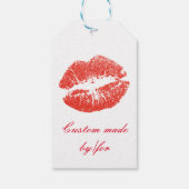 Kissing Red lips Thunder_Cove Cadeaulabel (Achterkant)