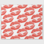 Kissing Red lips Thunder_Cove Cadeaupapier (Vlak)
